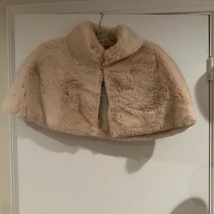 Warm, beautiful fur beige shall